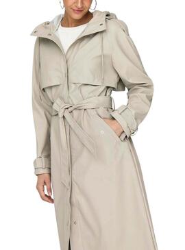 Cappotto Only Rene Grigio per donna.