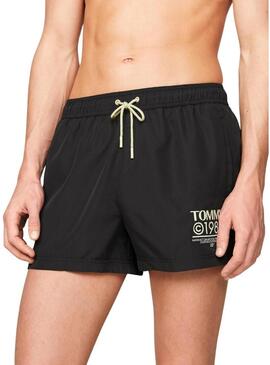 Costume da bagno Tommy Jeans Slim Drawstring Blu per uomo