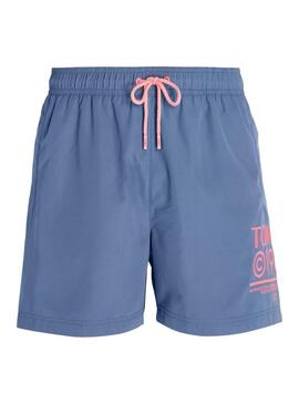 Costume da bagno Tommy Jeans Slim Drawstring Blu Per Uomo