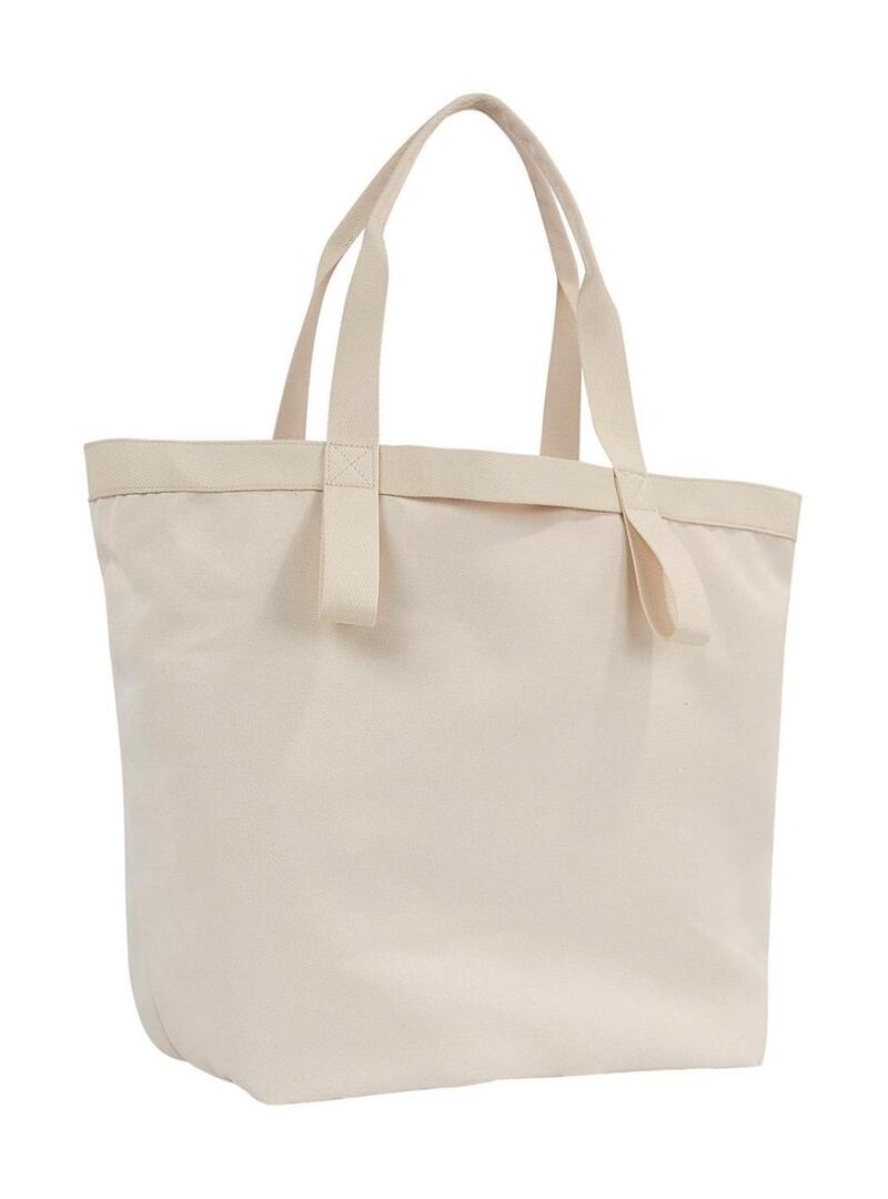 Borsa Tommy Jeans Hot Summer Tote Beige per donna