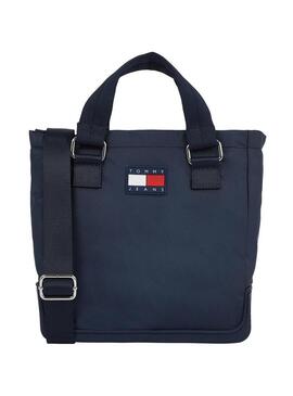 Borsa Tommy Jeans Uncovered Mini Tote Navy per donna.