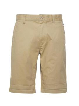 Bermuda Tommy Jeans Scanton Beige per uomo