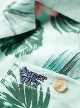 Camicia Superdry Beach verde per donna