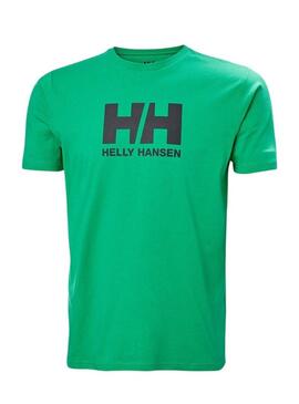 Maglietta Helly Hansen Logo Verde per Uomo