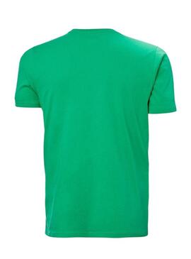 Maglietta Helly Hansen Logo Verde per Uomo