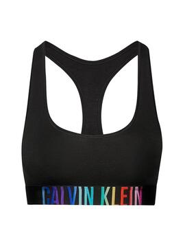 Bralette Calvin Klein Pride Nero per Donna