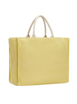 Borsa da spiaggia Tommy Hilfiger Beach Tote gialla per donna