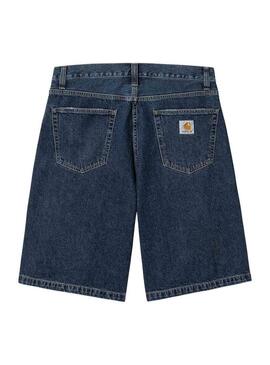 Bermuda Carhartt Landon Denim Scuro per uomo.