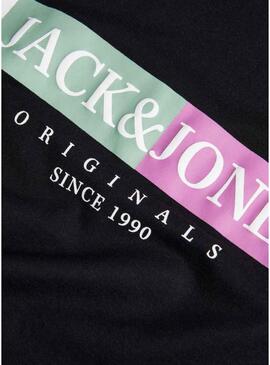 Maglietta Jack and Jones Lafayette nera per uomo