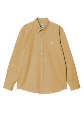 Camicia Carhartt Madison Shirt Beige per Uomo