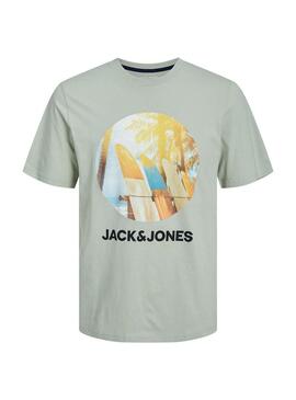 Maglietta Jack and Jones Navin verde per uomo