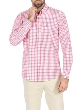 Camicia El Pulpo Quadro Finestra Rosa Per Uomo