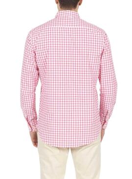 Camicia El Pulpo Quadro Finestra Rosa Per Uomo