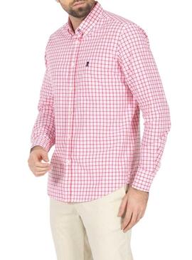 Camicia El Pulpo Quadro Finestra Rosa Per Uomo