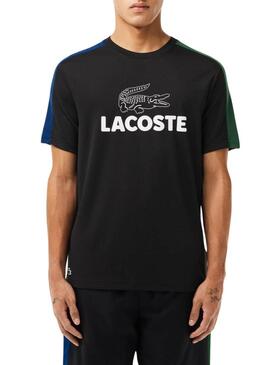 Maglietta Lacoste Tennis Colorblock Blu Navy per Uomo