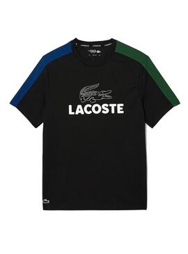 Maglietta Lacoste Tennis Colorblock Blu Navy per Uomo