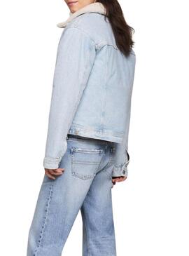 Giacca Tommy Jeans Mom Classics in denim per donna