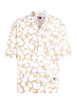 Camicia Tommy Jeans Relaxed Floral Aop Beige per Uomo