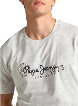 Maglietta Pepe Jeans Camille Grigia per uomo