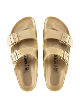 Sandali Birkenstock Arizona EVA Gold per Donna