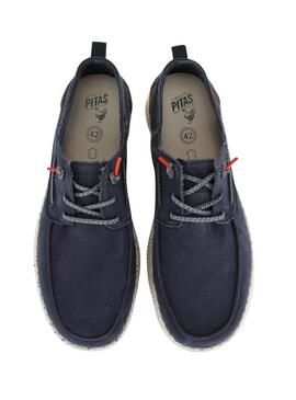 Scarpe da barca Walkin Pitas Jack blu per uomini