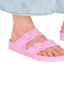 Sandali Birkenstock Arizona Essentials EVA Rosa per donna.