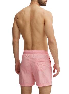 Costume da bagno Tommy Jeans Crinkle Rosa per uomo