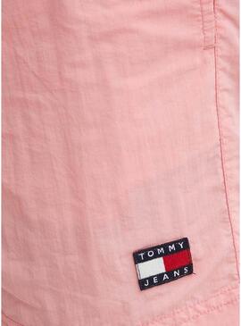 Costume da bagno Tommy Jeans Crinkle Rosa per uomo