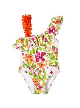 Costume da bagno stampato multicolore Mayoral per ragazze