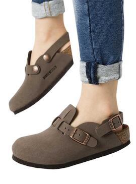 Ciabatte Birkenstock Birko-Flor Topo per Bambino e Bambina