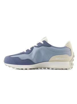 Sneakers New Balance 327 Blu per Bambino e Bambina.