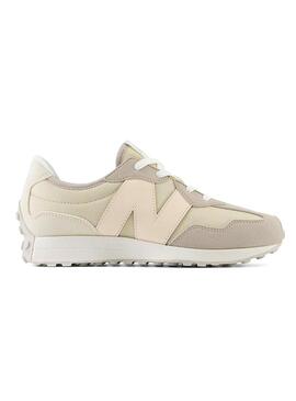 Scarpe New Balance 327 beige per ragazzi e ragazze