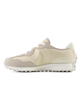 Scarpe New Balance 327 beige per ragazzi e ragazze