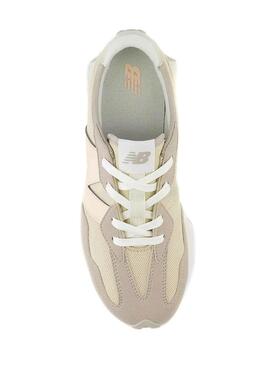 Scarpe New Balance 327 beige per ragazzi e ragazze