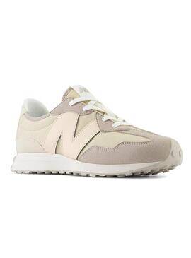 Scarpe New Balance 327 beige per ragazzi e ragazze