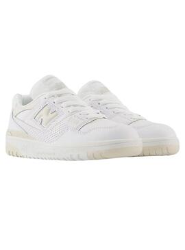 Sneakers New Balance B550 Bianche per Bambini