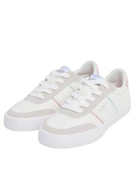 Scarpa da ginnastica Pepe Jeans Kenton Origin Bianco Bambina