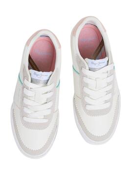 Scarpa da ginnastica Pepe Jeans Kenton Origin Bianco Bambina