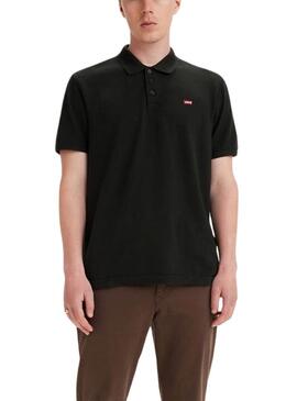 Polo Levis Housemark Nero per Uomo