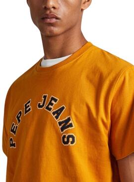 T-Shirt Pepe Jeans Westend Ocra per Uomo