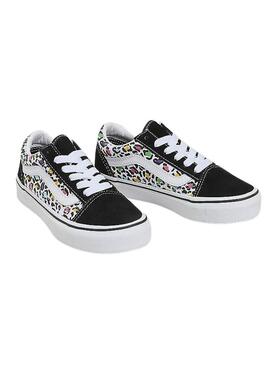 Scarpe da ginnastica Vans Old Skool Animal Nero Bambino Bambina