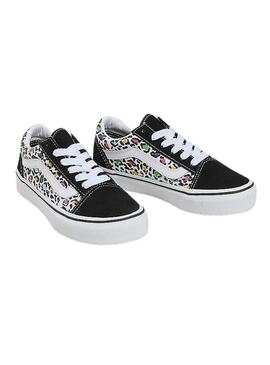 Scarpe da ginnastica Vans Old Skool Animal Nero Bambino Bambina