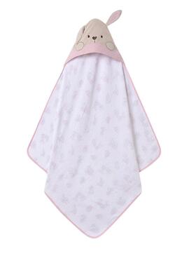 Asciugamano Mayoral viso animale beige per bambini