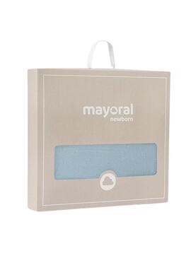 Foulard Mayoral con volante in cristallo blu per neonati.