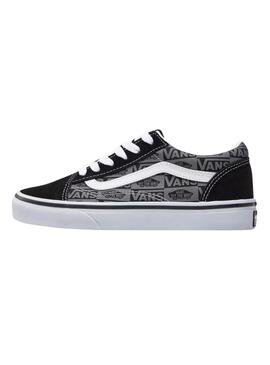 Scarpe da ginnastica Vans Old Skool Logo nero Teen