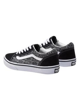 Scarpe da ginnastica Vans Old Skool Logo nero Teen