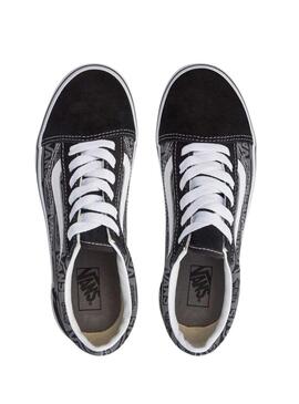 Scarpe da ginnastica Vans Old Skool Logo nero Teen