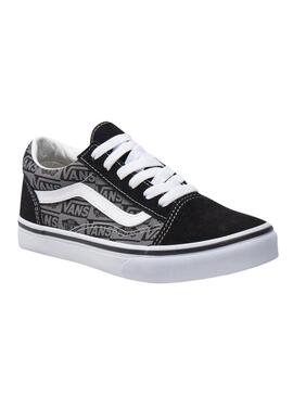 Scarpe da ginnastica Vans Old Skool Logo nero Teen