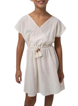 Abito Mayoral Caftan Beige Per Bambina