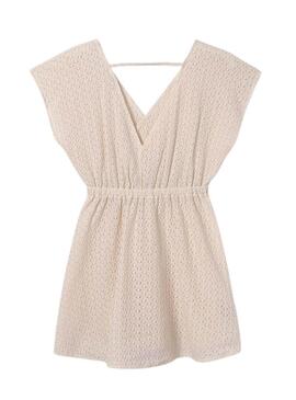 Abito Mayoral Caftan Beige Per Bambina